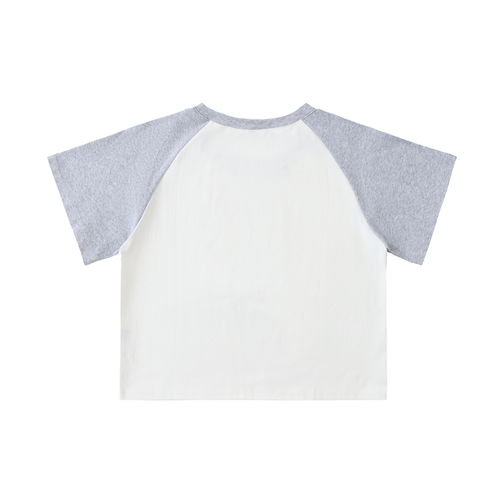 Womens Clarity  Raglan Sleeve Crop Top