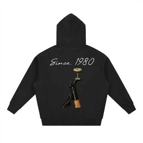 Clarity Espresso Martini Oversized Boxy Fit Fleece Hoodie