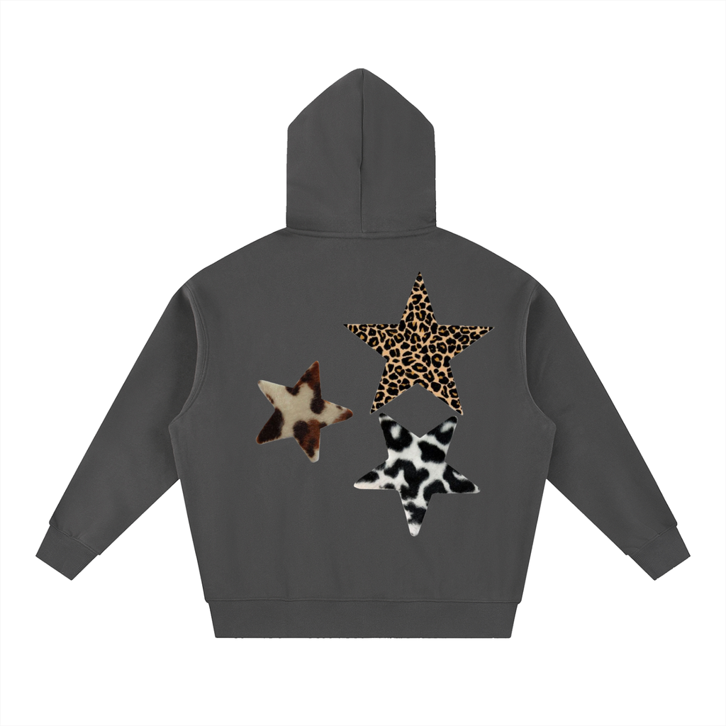 Clarity star Oversized Boxy Fit Fleece Hoodie