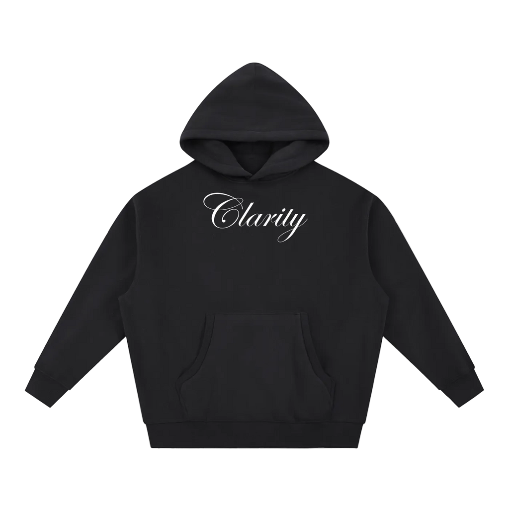 Clarity Espresso Martini Oversized Boxy Fit Fleece Hoodie