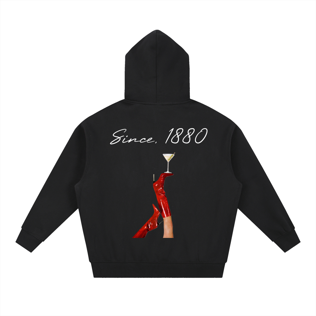 Clarity Martini Oversized Boxy Fit Fleece Hoodie