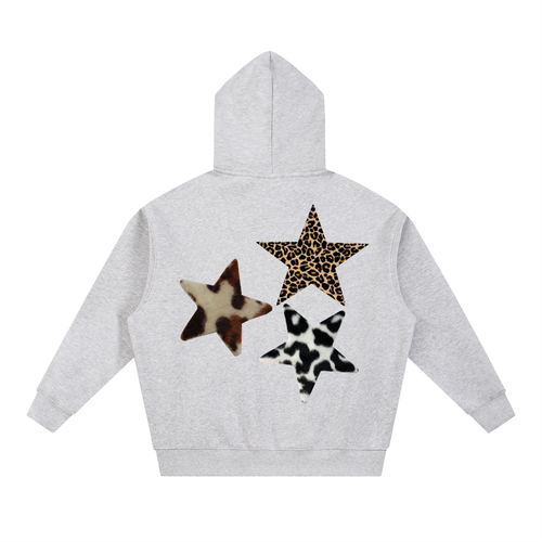 Clarity Star Oversized Boxy Fit Fleece Hoodie