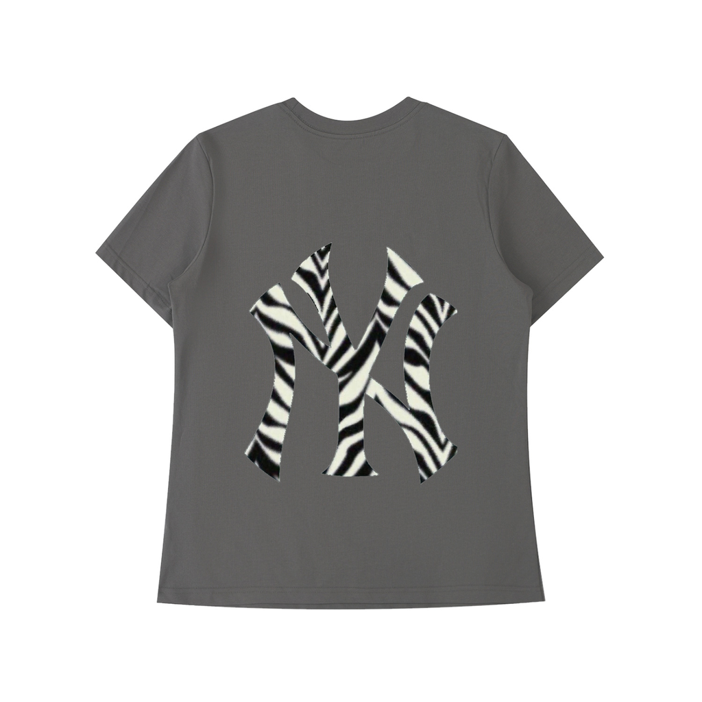 Womens Clarity Zebra Print NY T-Shirt