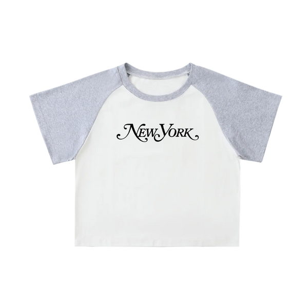 Womens Clarity  Raglan Sleeve Crop Top