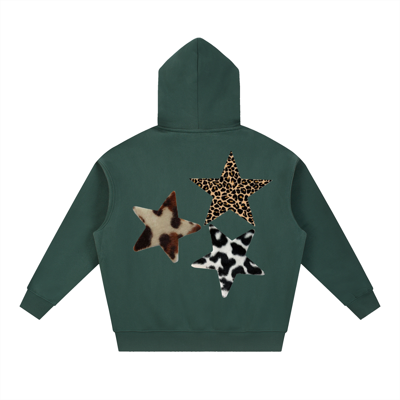 Clarity Star Oversized Boxy Fit Fleece Hoodie